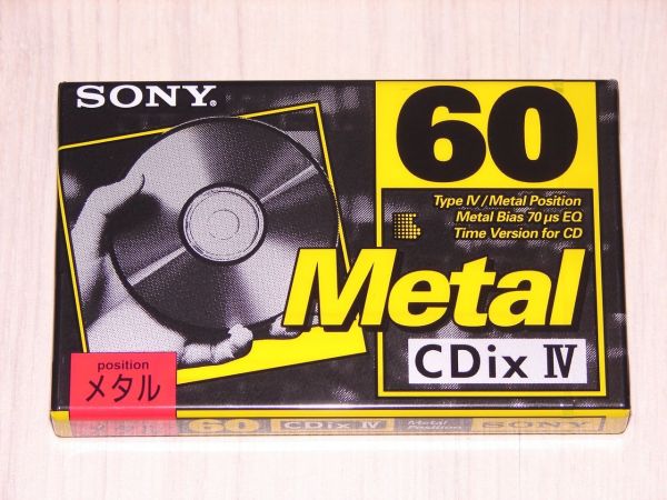 Аудиокассета SONY Cdix IV 60 (JP) (1994 г.)