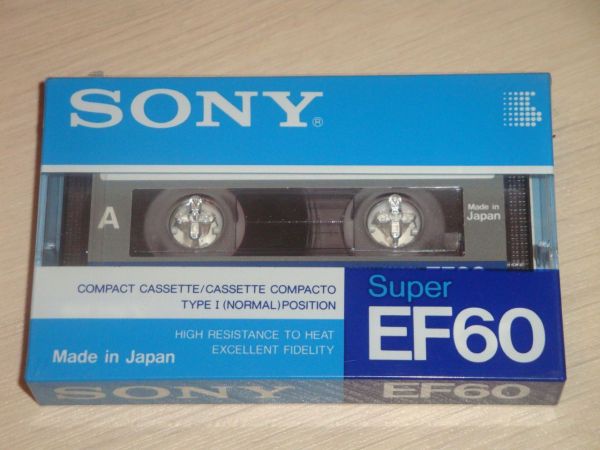 Аудиокассета Sony Super EF 60 (EU) (1990 - 1992 г.)