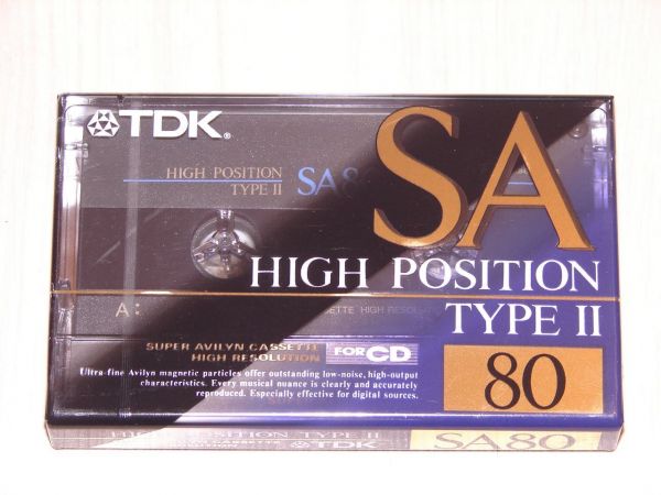 Аудиокассета TDK SA 80 (JP) (1992 - 1993 г.)