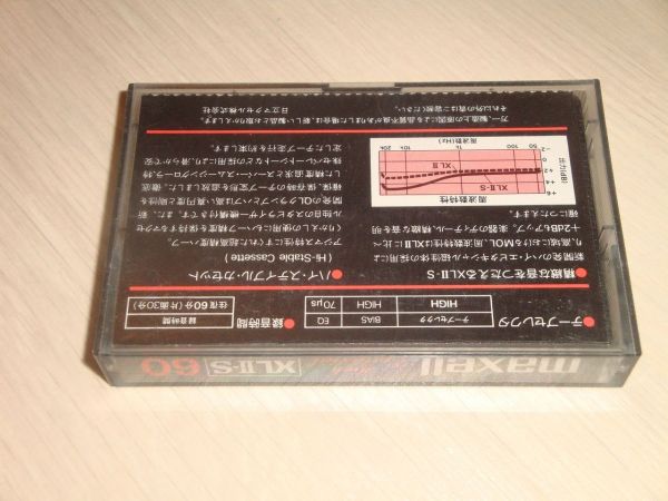 Аудиокассета Maxell XL II-S 60 (JP) (1980 - 1982 г.) used