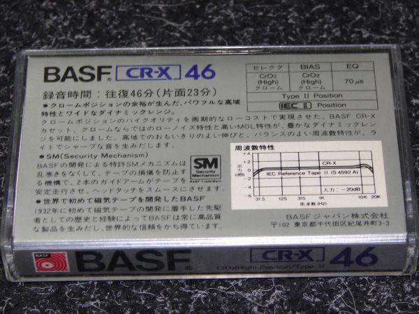 Аудиокассета BASF CR-X 46 (JP) (1982 - 1984 г.) Used