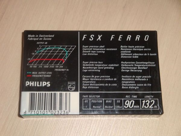 Аудиокассета Philips FSX 90 (EU) (1987 - 1988 г.)
