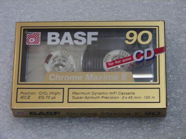 Аудиокассета BASF Chrome Maxima II 90 (EU) (1989 - 1990 г.)