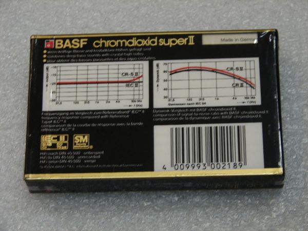 Аудиокассета BASF Chromdioxid Super II 90 (EU) (1984 г.)