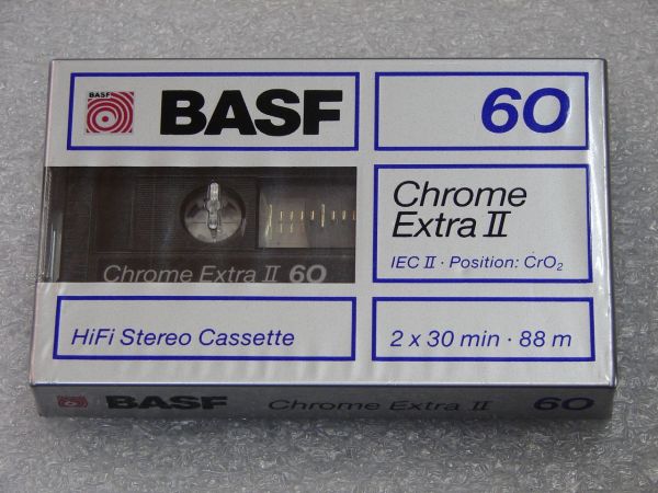 Аудиокассета BASF Chrome Extra II 60 (EU) (1988 - 1989 г.)