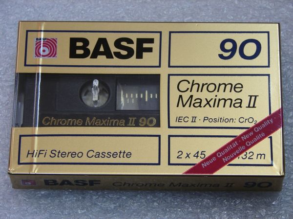 Аудиокассета BASF Chrome Maxima II 90 (EU) (1988 - 1989 г.)