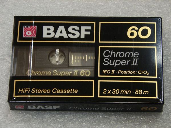 Аудиокассета BASF Chrome Super II 60 (EU) (1988 - 1989 г.)