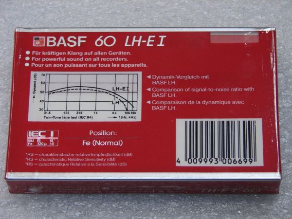Аудиокассета BASF LH extra I 60 (EU) (1985 - 1987 г.)