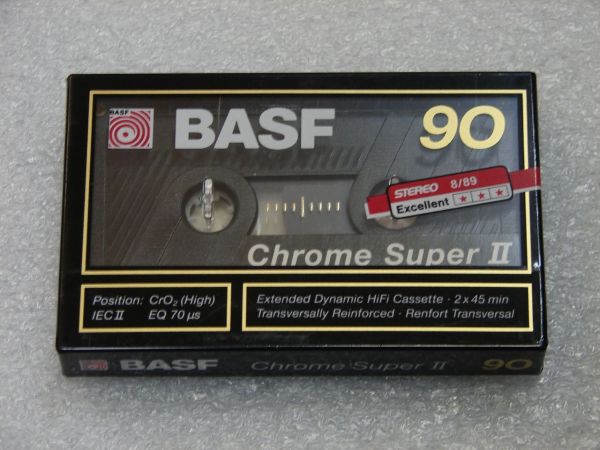 Аудиокассета BASF Chrome Super II 90 (EU) (1989 - 1990 г.)