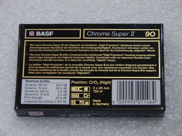 Аудиокассета BASF Chrome Super II 90 (EU) (1989 - 1990 г.)
