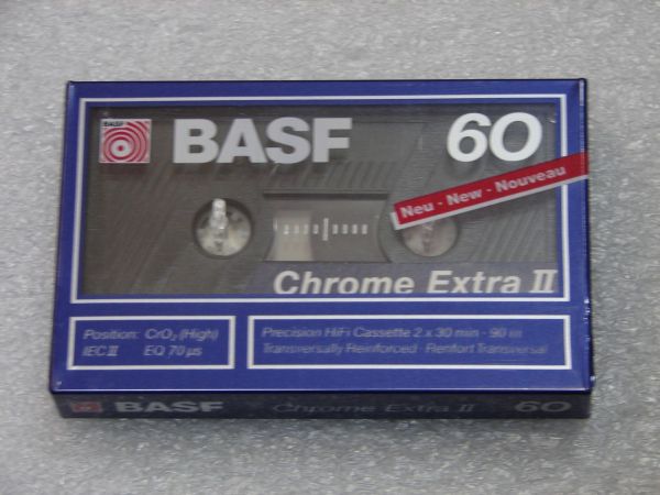Аудиокассета BASF Chrome Extra II 60 (EU) (1989 - 1990 г.)