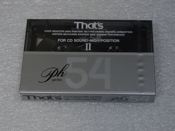 Аудиокассета That's PH-II 54 (JP) (1989 г.)