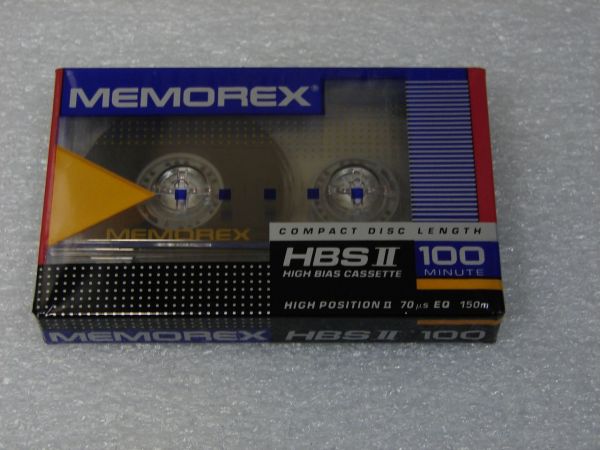 Аудиокассета Memorex HBS II 100 (US) (1989 - 1990)