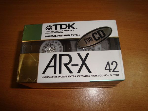 Аудиокассета TDK AR-X 42 3pack (Японский рынок) (1987-1988г.)