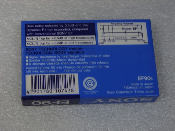 Аудиокассета SONY EF 90 (EU) (1990 - 1992 г.)