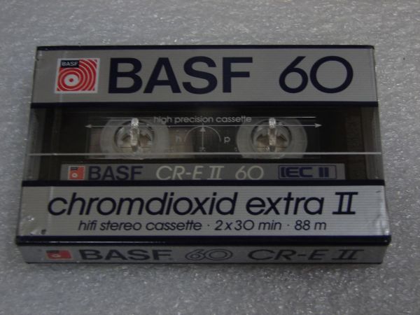 Аудиокассета BASF Chromdioxid extra II 60 (EU) (1985 - 1987 г.)