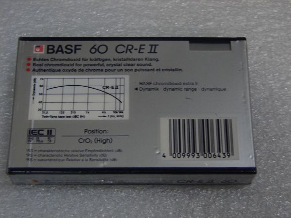 Аудиокассета BASF Chromdioxid extra II 60 (EU) (1985 - 1987 г.)