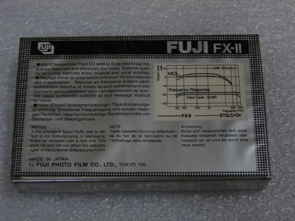 Аудиокассета FUJI FX-II 90 (US) (1980 - 1981 г.)