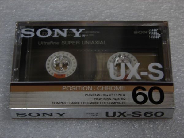Аудиокассета SONY UX-S 60 (US) (1986 - 1987 г.)