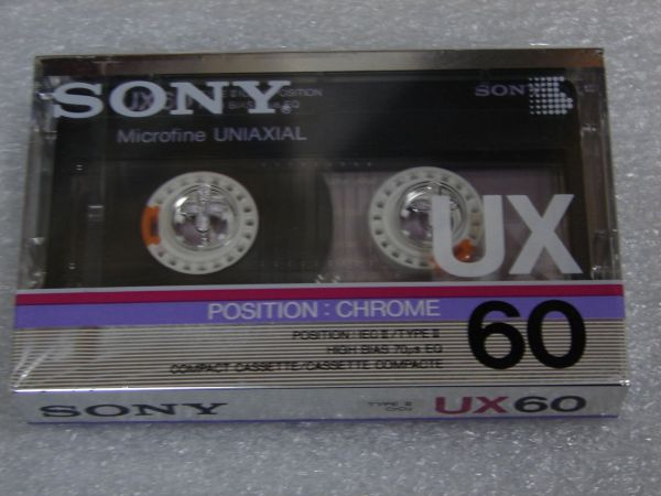 Аудиокассета SONY UX 60 (US) (1986 - 1987 г.)
