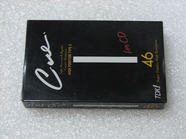 Аудиокассета TDK CUE BLACK 46 (JP) (1987 - 1988 г.)