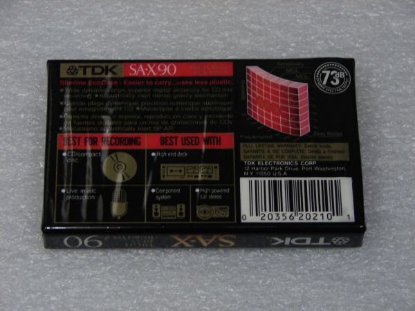Аудиокассета TDK SA-X 90 (US) (1992 - 1997 г.)