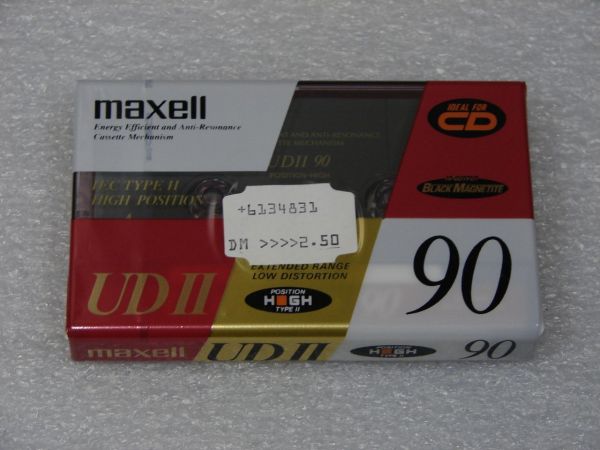 Аудиокассета Maxell UDII 90 (EU) (1994 - 1995 г.)