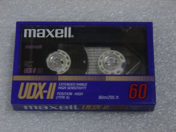 Аудиокассета Maxell UDX-II 60 (EU) (1986 - 1987 г.)