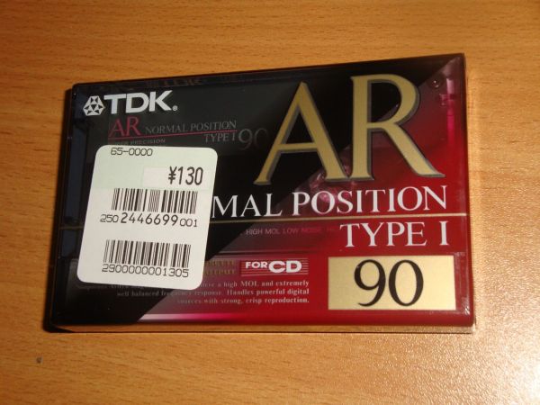 Аудиокассета TDK AR 90 (Японский рынок) (1992-1993г.)