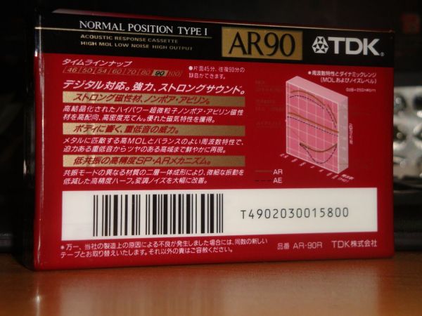 Аудиокассета TDK AR 90 (Японский рынок) (1992-1993г.)