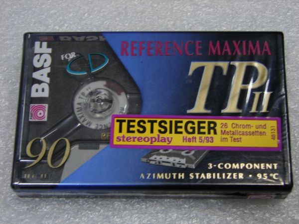 Аудиокассета BASF Reference Maxima TPII 90 (EU) (1993 - 1994 г.)