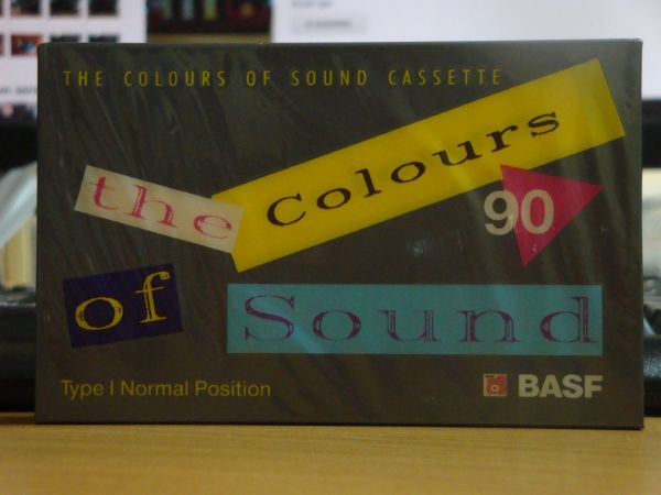 Аудиокассета Basf The color of sound 90  (Европейский рынок) (1989-1990г.)