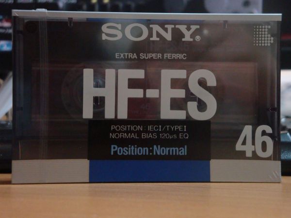 Аудиокассета Sony HF-ES 46 (Европейский рынок) (1988г.)