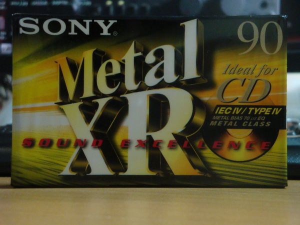 Аудиокассета Sony Metal XR 90 (Европейский рынок) (1999-2001г.)