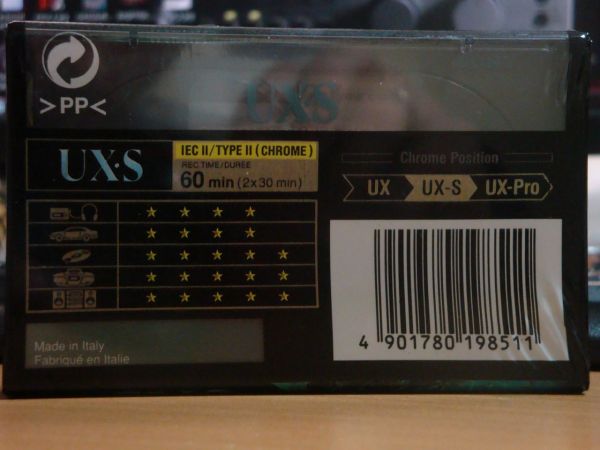 Аудиокассета Sony UX-S 60 (Европейский рынок) (1998-1999г.)