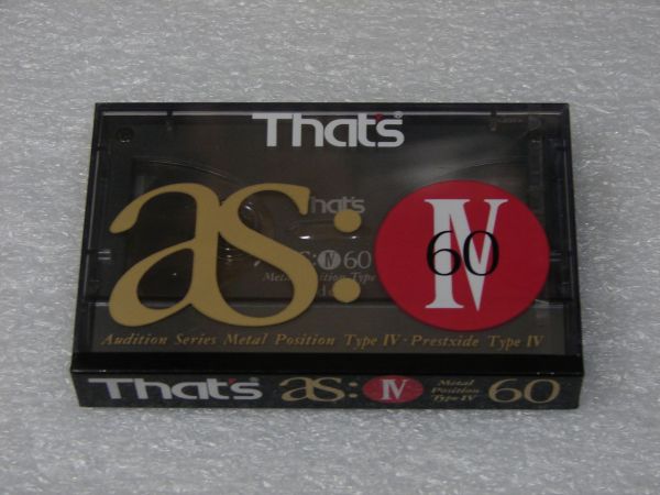 Аудиокассета That's AS-IV 60 (US) (1991 - 1992 г.)