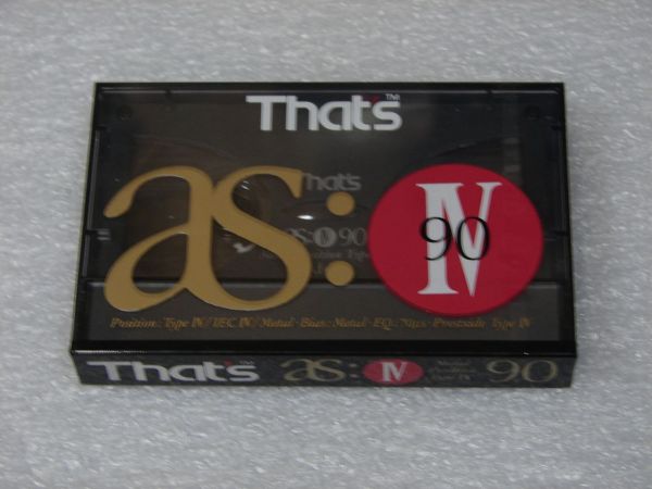 Аудиокассета That's AS-IV 90 (US) (1991 - 1992 г.)