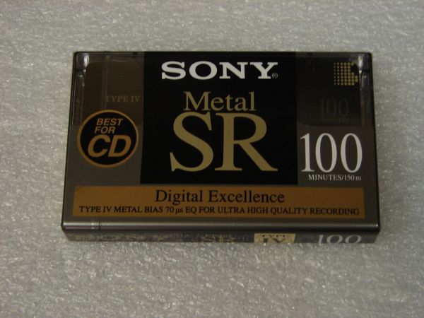 Аудиокассета SONY METAL-SR 100 (US) (1992 - 1994 г.)