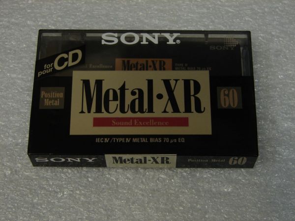 Аудиокассета SONY METAL-XR 60 (EU) (1992 - 1994 г.)