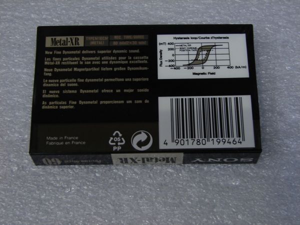 Аудиокассета SONY METAL-XR 60 (EU) (1992 - 1994 г.)