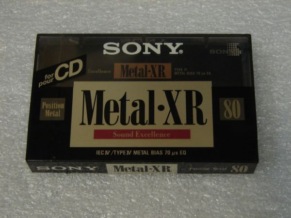 Аудиокассета SONY METAL-XR 80 (EU) (1992 - 1994 г.)