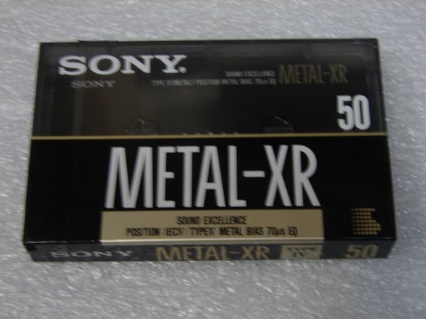 Аудиокассета SONY METAL-XR 50 (EU) (1990 - 1992 г.)