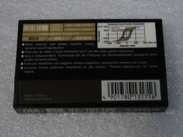 Аудиокассета SONY METAL-XR 100 (EU) (1990 - 1992 г.)