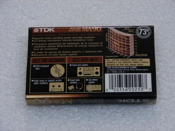 Аудиокассета TDK MA 90 (US) (1992 - 1997 г.)