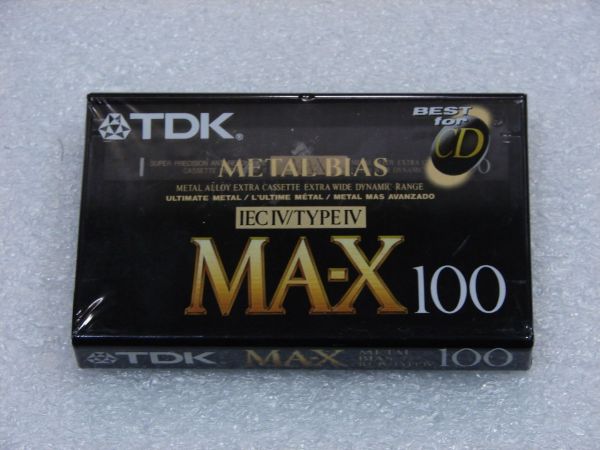 Аудиокассета TDK MA-X 100 (US) (1992 - 1997 г.)