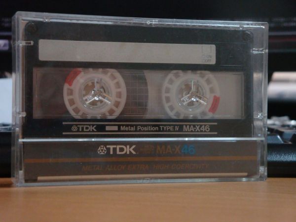 Аудиокассета TDK MA-X 46 б/у (Японский рынок) (1985-1987г.)