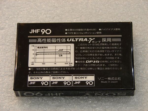Аудиокассета SONY JHF 90 (JP) (1978 - 1981 г.)