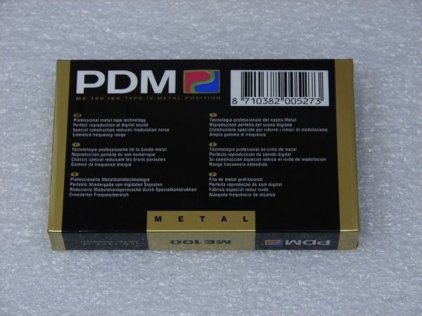 Аудиокассета PDM ME 100 (1990 - 1992 г.)