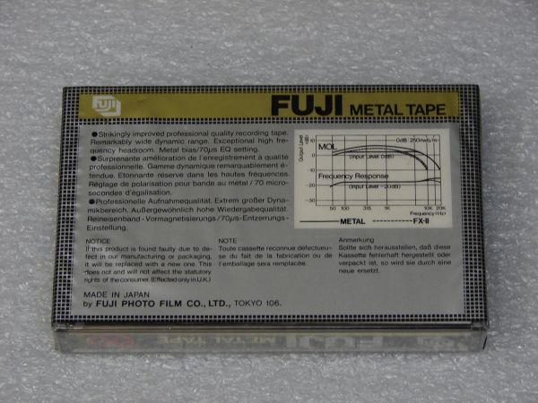 Аудиокассета FUJI Metal 60 (US) (1980 - 1981 г.)