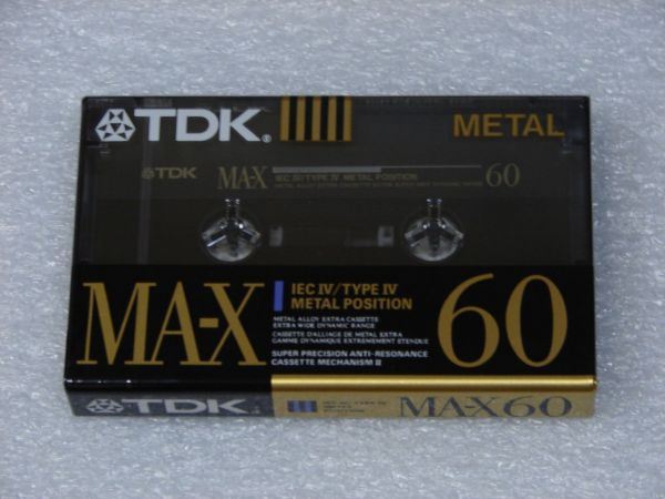 Аудиокассета TDK MA-X 60 (US) (1990 г.)